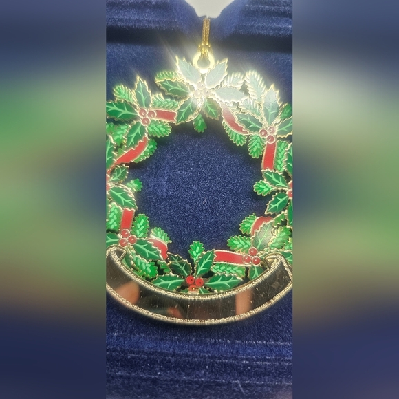 Beacon Design Metal Engravable Chrismas Wreath Ornament NIB - Picture 9 of 12